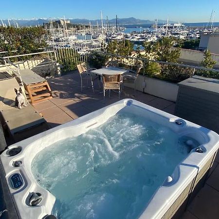 Penthouse Vue Mer Avec Rooftop,Jacuzzi,Et Parking Prive อองทีบส์ ภายนอก รูปภาพ