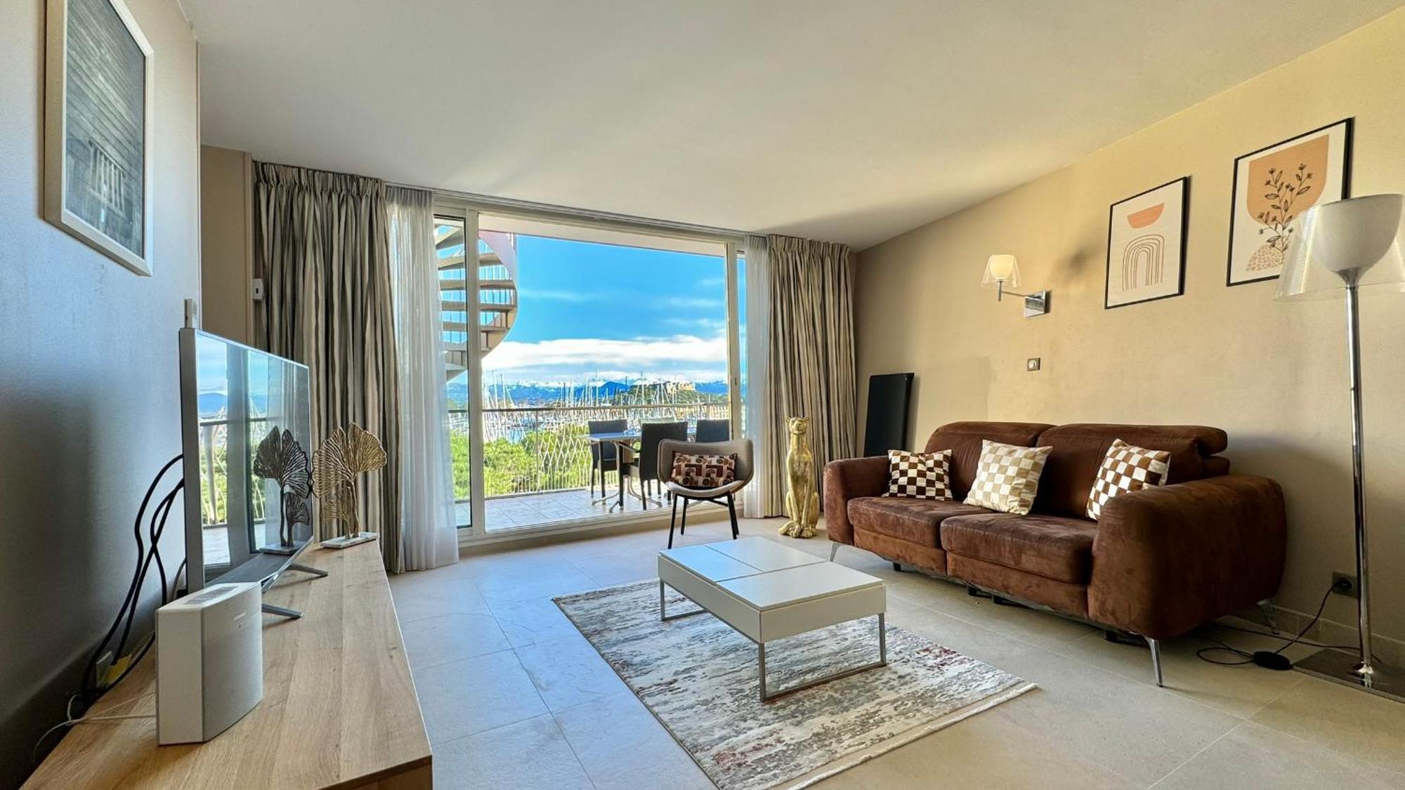 Penthouse Vue Mer Avec Rooftop,Jacuzzi,Et Parking Prive อองทีบส์ ภายนอก รูปภาพ